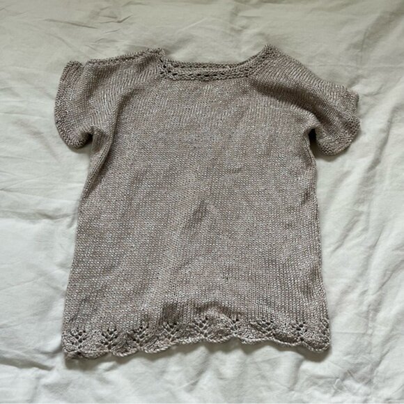 Women’s Shimmery‎ Crocheted Top - Picture 3 of 3